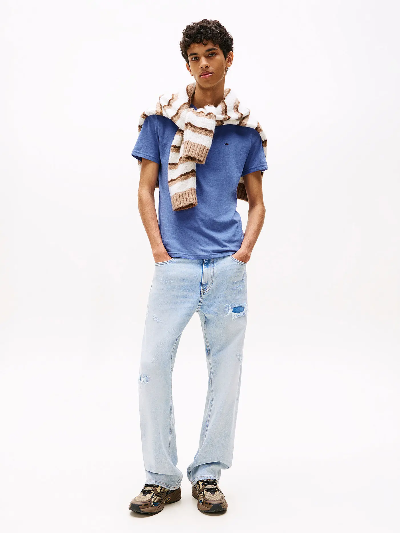 TOMMY JEANS | T-Shirt Slim Fit | hellblau